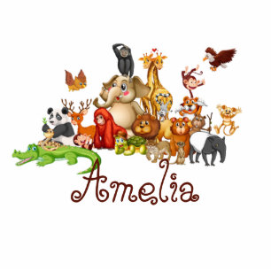 Personalized Kid's animals magnet