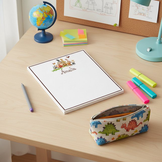 Personalized Kid's animals  Notepad (Creator Uploaded)