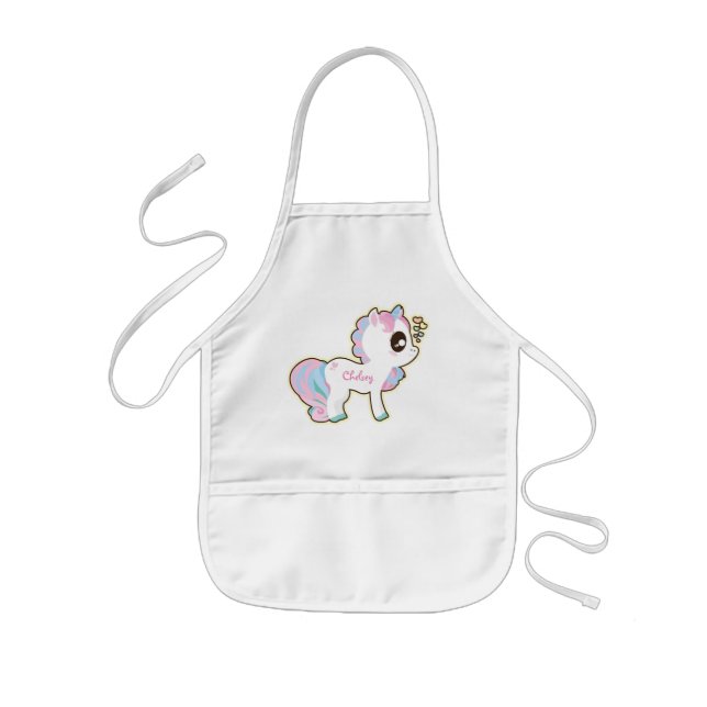 Personalized Kids Apron/Unicorn Kids' Apron (Front)