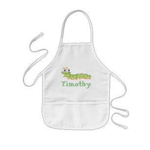Personalized Kids Apron/Worm Kids' Apron