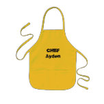Personalized Kid&#39;s Aprons Add Your Name Or Message at Zazzle