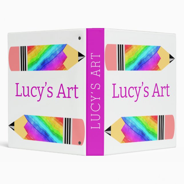 Personalized kids art binder (Background)