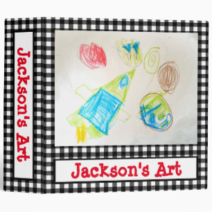 Personalized Kids Art Binder with Photo
