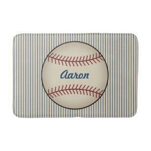 Baseball Bath Mats Rugs Zazzle Personalized Kids Bathroom Baseball Bath Mat Rug