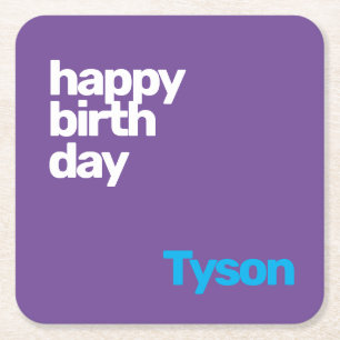 Personalized Kids Birthday Coaster