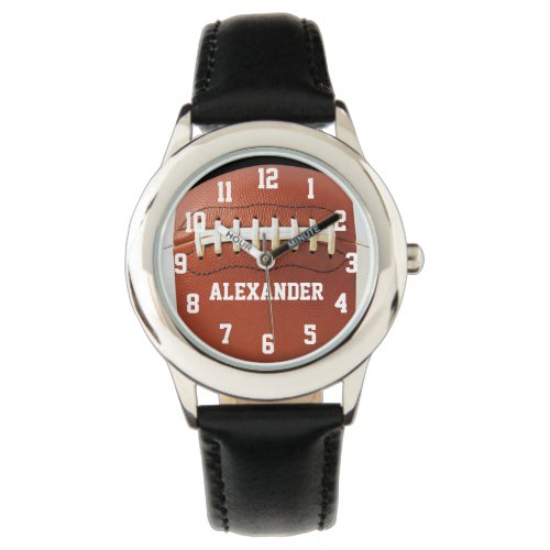 Personalized Kids Boys Football Watch