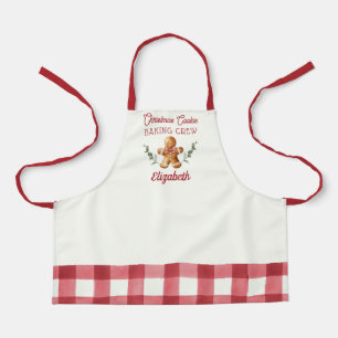 Personalized Kids Christmas Baking Crew Apron