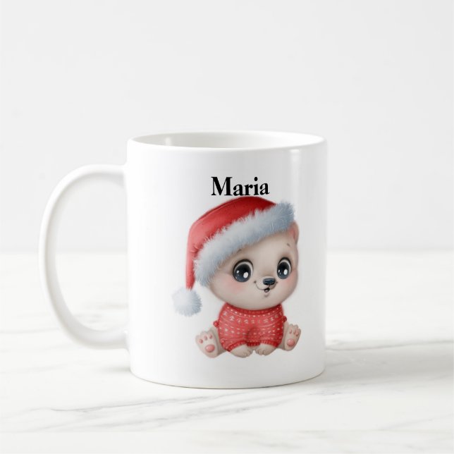 Personalized Kids Christmas  Coffee Mug (Left)