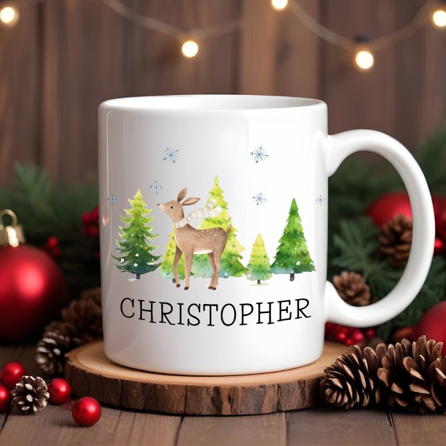Personalized Kids Christmas Cute Hot Coco Mug (Creator Uploaded)