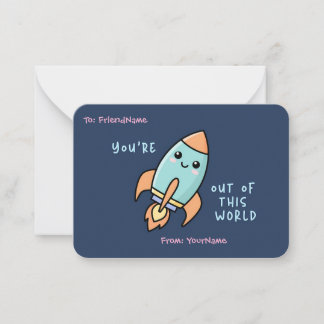 Personalized Kids Classroom Valentines Card