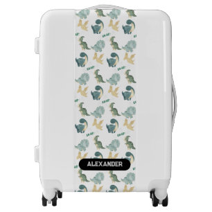Personalized Kids Custom Name Dinosaur Luggage