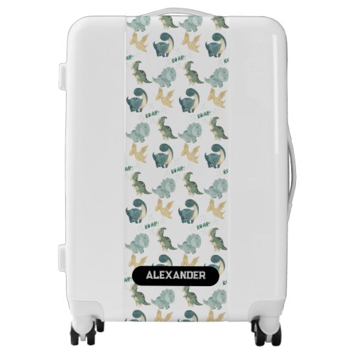 Personalized Kids Custom Name Dinosaur Luggage