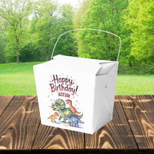 Personalized Kids Dinosaur Birthday  Favor Boxes