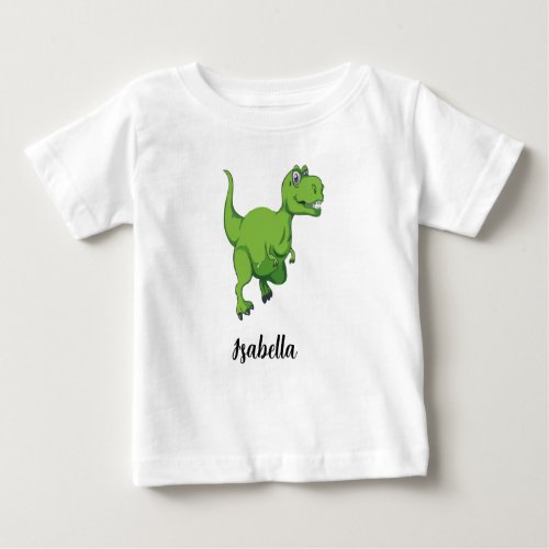 Personalized Kids Dinosaur Girls Baby T_Shirt