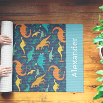 Personalized Kids Dinosaur Pattern Yoga Mat