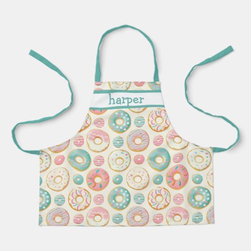 Personalized Kids Doughnut Apron