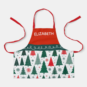 Personalized Kids Festive Christmas Baking Apron