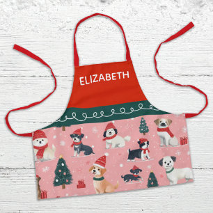 Personalized Kids Festive Christmas Baking Apron