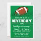 PERSONALIZED KIDS FOOTBALL BIRTHDAY INVITATION (Front/Back)