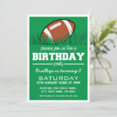 PERSONALIZED KIDS FOOTBALL BIRTHDAY INVITATION (Standing Front)
