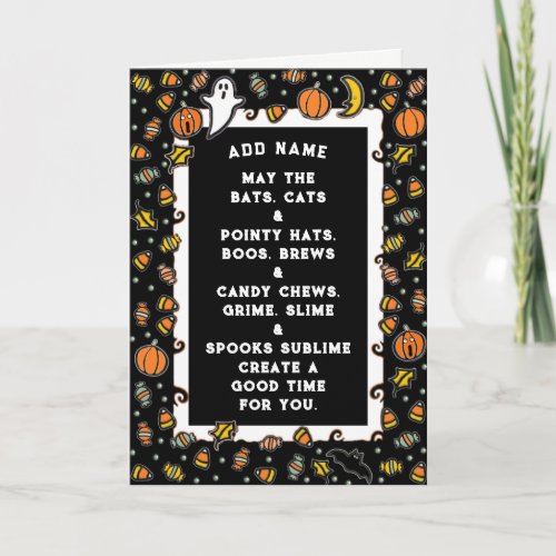 Personalized Kids Halloween Card