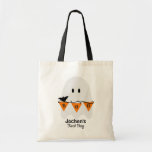 Personalized Kids Halloween Treat Bag<br><div class="desc">Cute personalized Halloween Treat Bag. customize it with your kid name.</div>