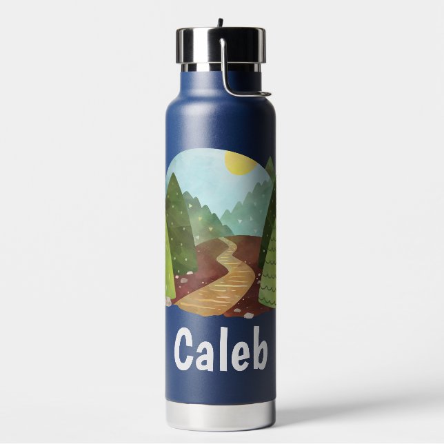 Personalized Kids Hiking Water Bottle (Left)
