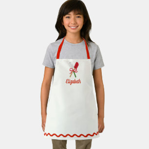 Personalized Kids Holiday Baking Apron