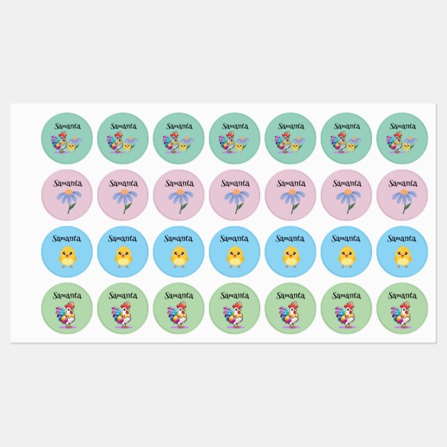 Personalized Kids Iron-On Name Labels  (Sheet)