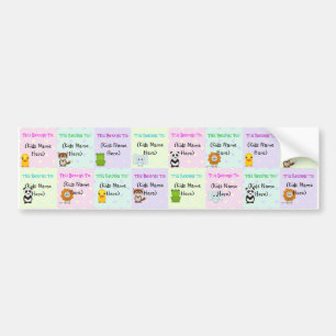 Personalized Kids Labels, Waterproof Baby Stickers