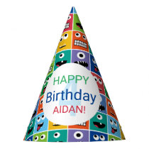 Personalized Kids Monster Birthday Party Add Age Hat