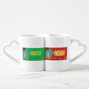 "Personalized Kids Mug – Superhero Name Design"