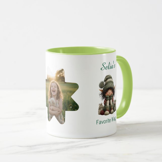 Personalized Kids Mug with Custom Name and Photo (Front Right)