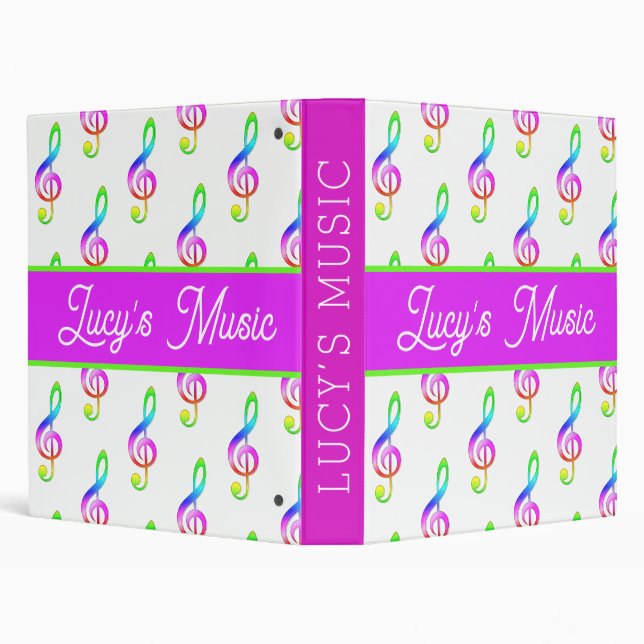 Personalized kids music binder (Background)