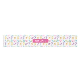 Personalized Kids Name Cute Numbers Pattern