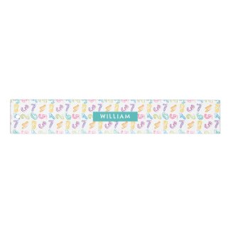 Personalized Kids Name Cute Numbers Pattern