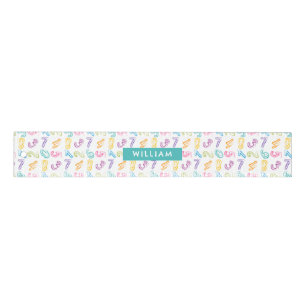 Personalized Kids Name Cute Numbers Pattern Ruler