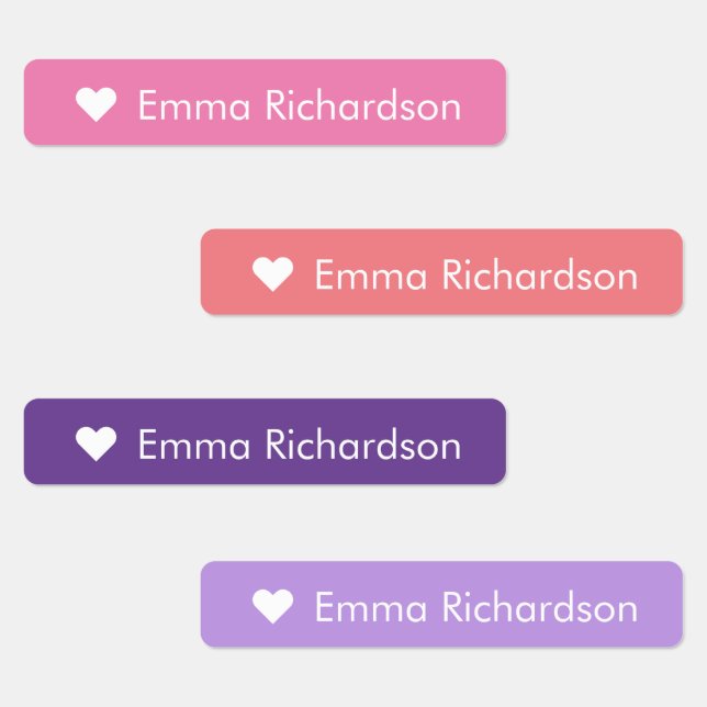 Personalized Kids Name Labels – Skinny Waterproof  (Group)