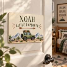 Personalized Kids Name Little Explorer Bedroom