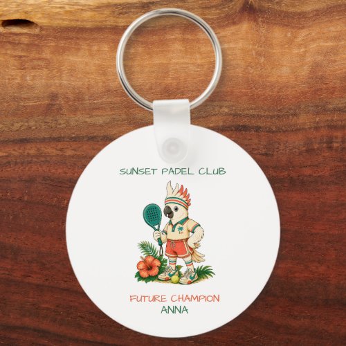 Personalized Kids Padel Backpack Keychain Custom