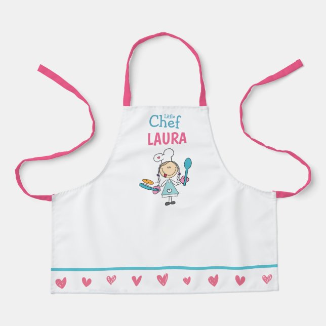 Personalized Kids Pancake Chef Apron (Front)