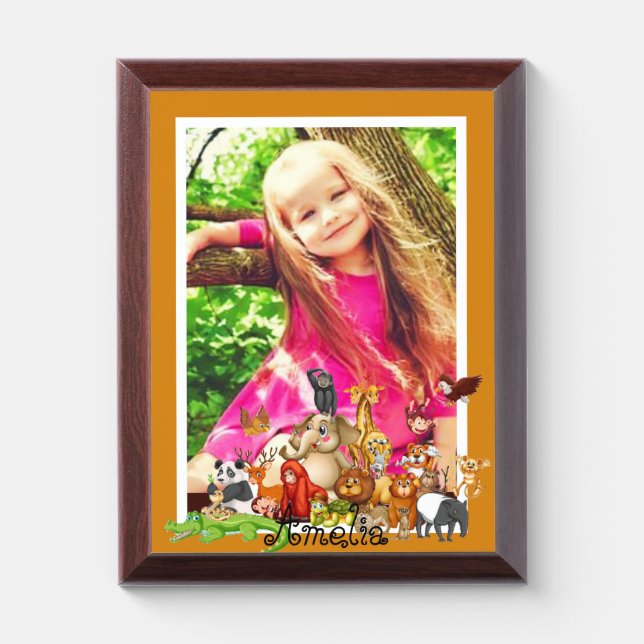 Personalized Kid's Photo Plaque (Vertical)