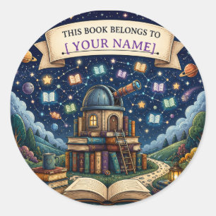 Personalized Kids Reading Adventure Bookplate