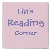 Personalized Kids' Reading Corner Wall Sign