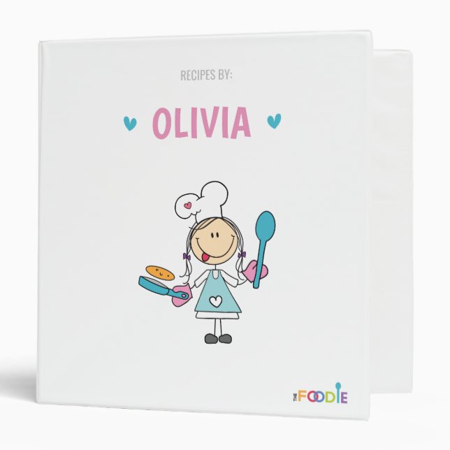 Personalized Kids Recipe Binder (Front/Inside)