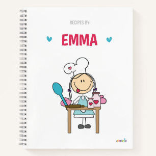 Personalized kids recipe book