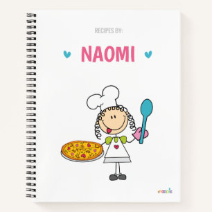 Personalized kids recipe book