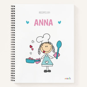 Personalized kids recipe book