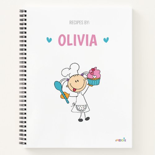 Personalized kids recipe book