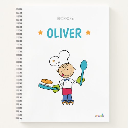 Personalized kids recipe book